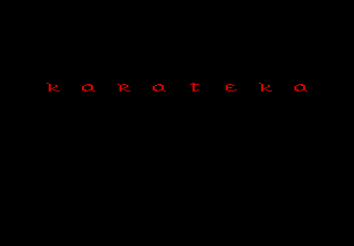 Karateka title screen for Atari 7800